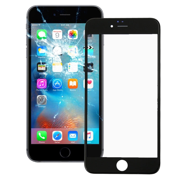 Front Screen Outer Glass Lens with Front LCD Screen Bezel Frame for iPhone 6s Plus(Black) - iPhone 6S/6S Plus Parts by PMC Jewellery | Online Shopping South Africa | PMC Jewellery