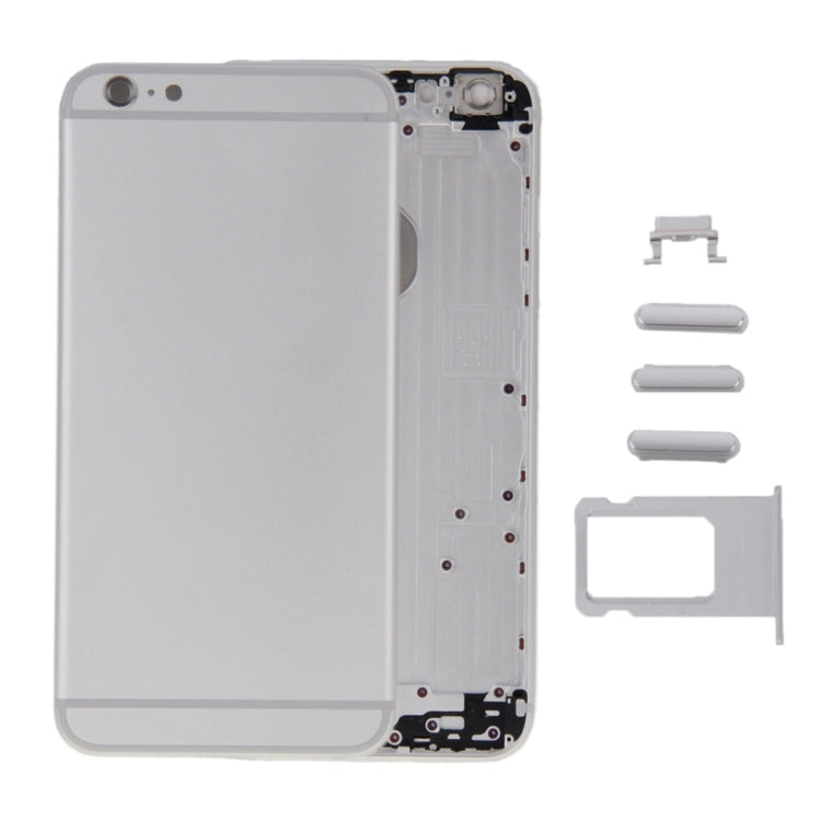 6 in 1 for iPhone 6 Plus (Back Cover + Card Tray + Volume Control Key + Power Button + Mute Switch Vibrator Key + Sign) Full Assembly Housing Cover(Silver) - free shipping - PMC TechLife - Order now!
