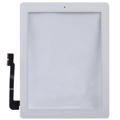 (Controller Button + Home Key Button PCB Membrane Flex Cable + Touch Panel Installation Adhesive)  Touch Panel for New iPad (iPad 3)(White) - iPad 3 Parts by PMC Jewellery | Online Shopping South Africa | PMC Jewellery