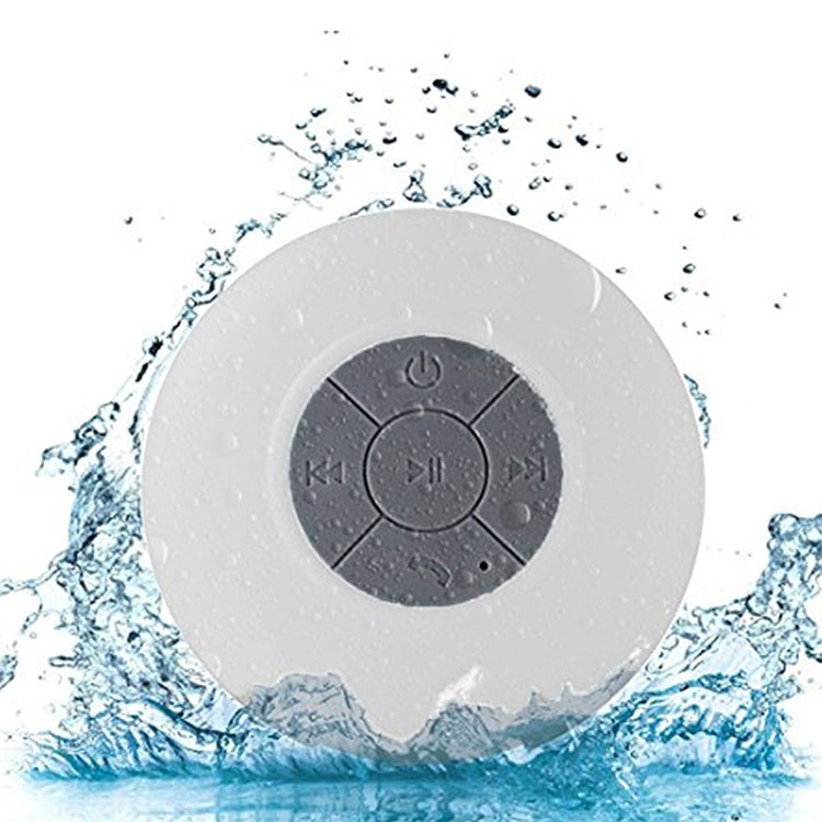 BTS-06 Mini Waterproof IPX4 Bluetooth V2.1 Speaker, Support Handfree Function(White) - Waterproof Speaker by PMC TechLife | Online Shopping South Africa | PMC TechLife