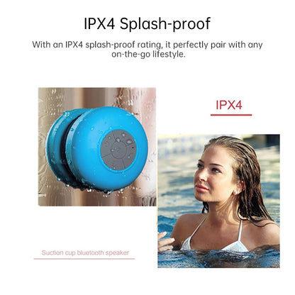 BTS-06 Mini Waterproof IPX4 Bluetooth V2.1 Speaker, Support Handfree Function(Yellow) - Waterproof Speaker by PMC Jewellery | Online Shopping South Africa | PMC Jewellery