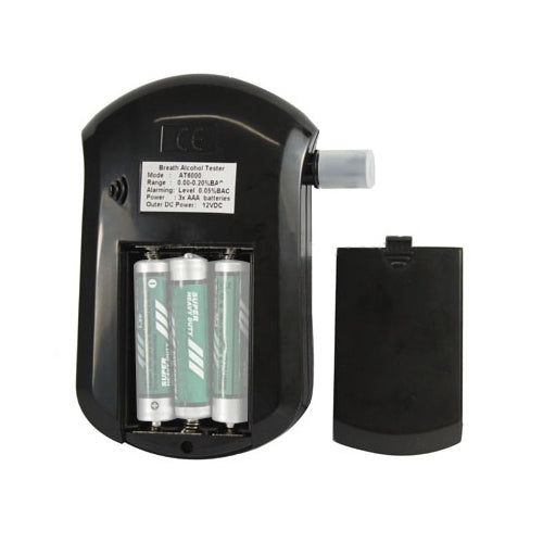 3 digitals LCD Display Breath Alcohol Tester Analyzer(Black) - Breath Alcohol Tester by PMC TechLife | Online Shopping South Africa | PMC TechLife