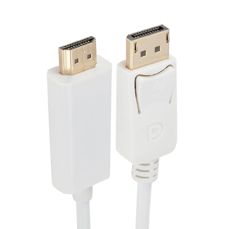 DisplayPort Male to HDMI Male Adapter Cable, Length: 1.8m(White) -  by PMC Jewellery | Online Shopping South Africa | PMC Jewellery