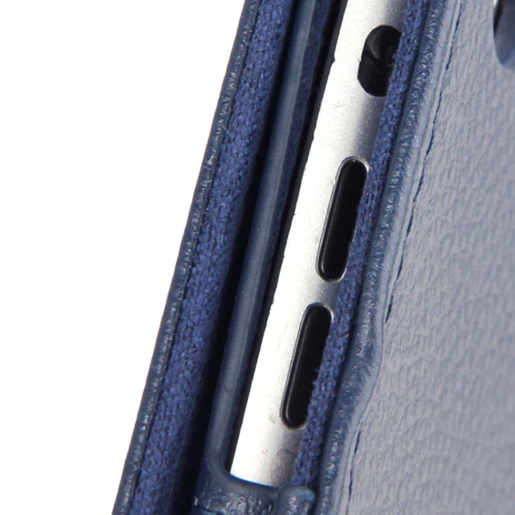 2-fold Litchi Texture Flip Leather Case with Holder Function for iPad mini 1 / 2 / 3(Navy Blue) - iPad Mini 3 & 2 & 1 Cases by PMC TechLife | Online Shopping South Africa | PMC TechLife | Buy Now Pay Later Mobicred