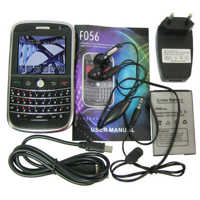 F056 Mobile Phone, Network: 2G, Bluetooth FM JAVA, Dual SIM, Quad Band(Black) - free shipping - PMC TechLife - Order now!