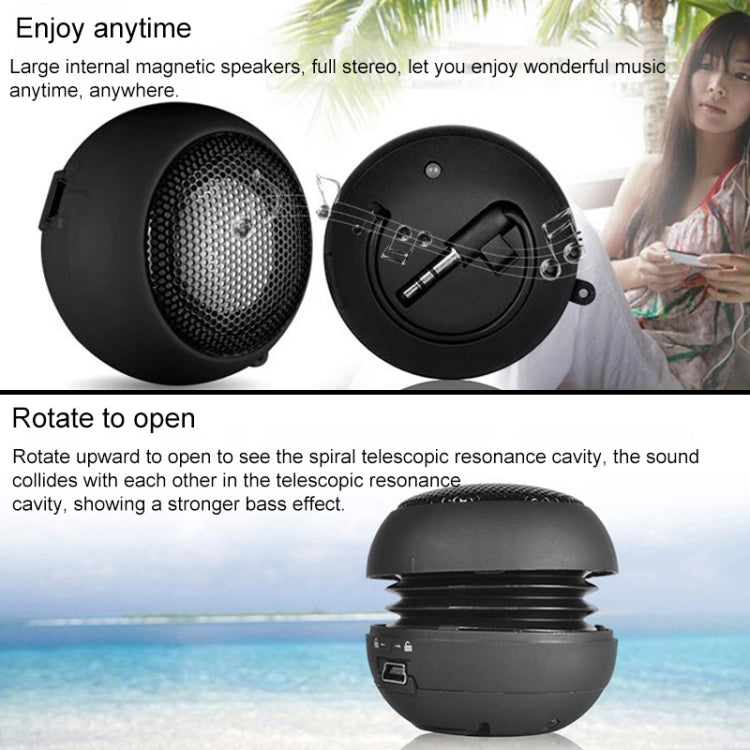 Small Hamburger Mini Portable Stereo Speaker for iPod, MP3, MP4, MP5, Mobile Phone, Laptop - free shipping - PMC TechLife - Order now!