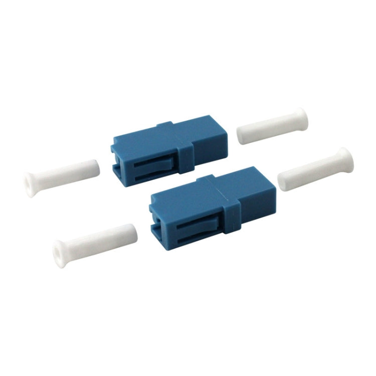 5pcs LC-LC Single-Mode Simplex Fiber Flange / Connector / Adapter / Lotus Root Device(Blue) - free shipping - PMC TechLife - Order now!