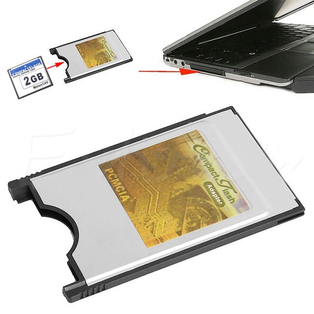 Compact Flash CF to PC Card PCMCIA Adapter Card Reader - free shipping - PMC TechLife - Order now!