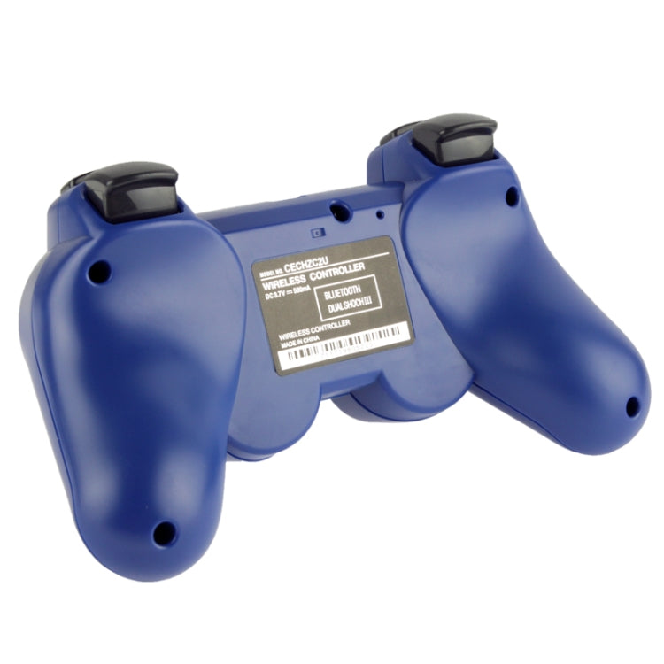 Double Shock III Wireless Controller, Manette Sans Fil Double Shock III for Sony PS3, Has Vibration Action(with logo)(Blue) - Gamepads by PMC Jewellery | Online Shopping South Africa | PMC Jewellery