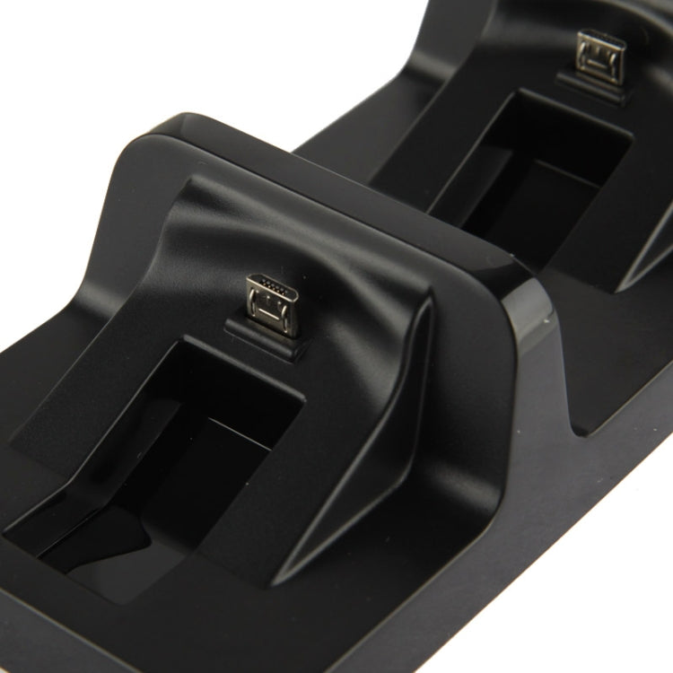 DOBE USB Dual Charger Dock Station for PS4 Wireless Controller (TP4-002)(Black) - Charger & Power by DOBE | Online Shopping South Africa | PMC TechLife