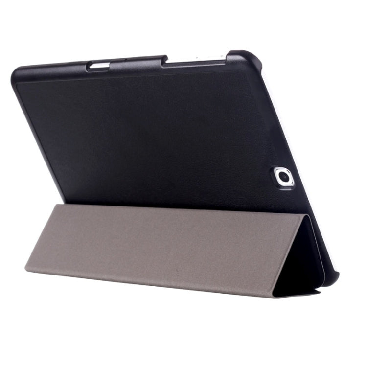 Custer Texture Horizontal Flip Leather Case with 3-folding Holder for Galaxy Tab S2 9.7 / T815(Black) - free shipping - PMC TechLife - Order now!