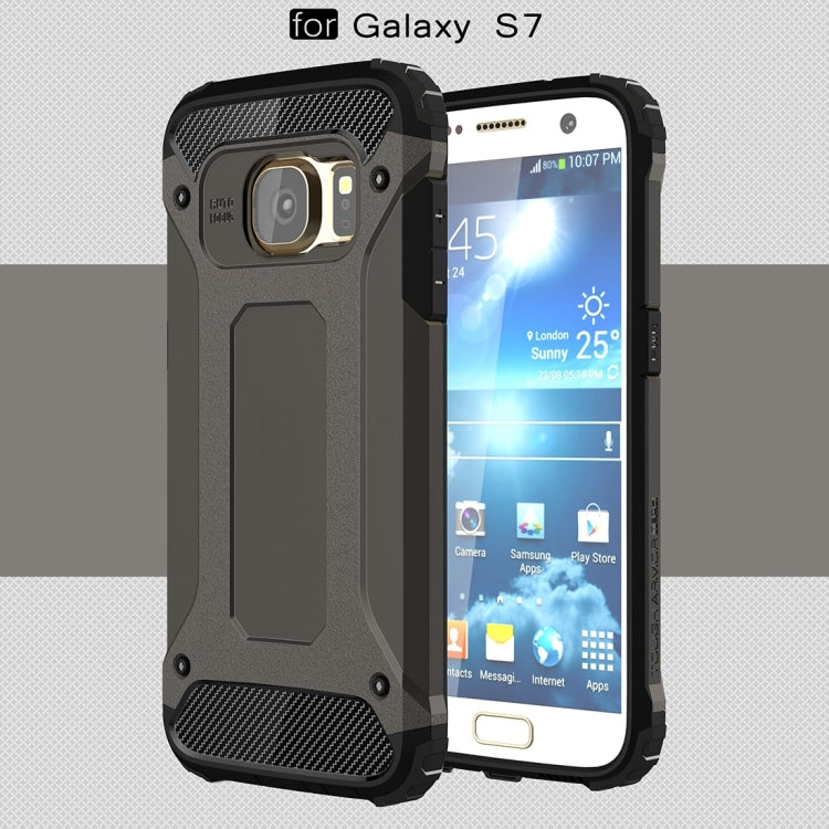 For Galaxy S7 / G930 Tough Armor TPU + PC Combination Case (Black) - Galaxy Phone Cases by PMC TechLife | Online Shopping South Africa | PMC TechLife