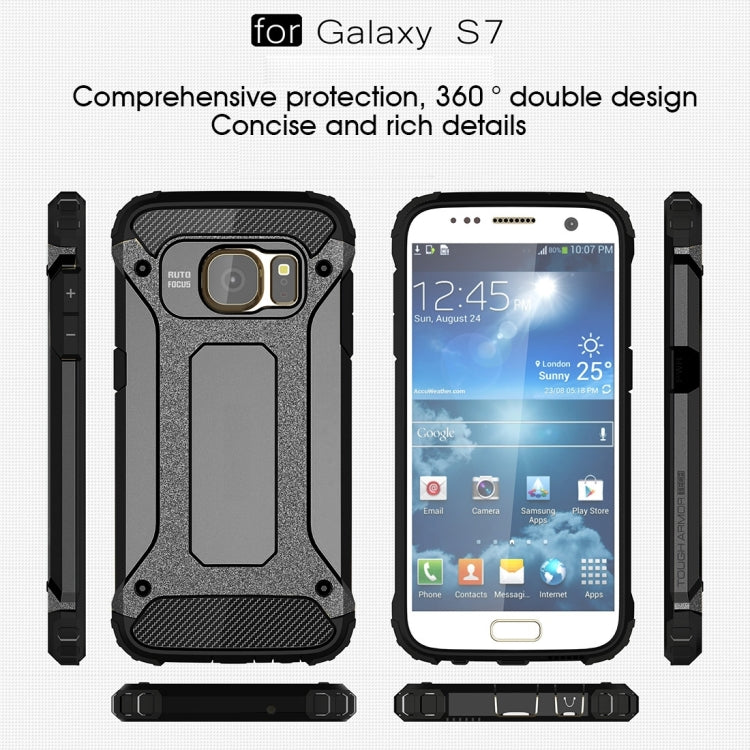 For Galaxy S7 / G930 Tough Armor TPU + PC Combination Case (Black) - Galaxy Phone Cases by PMC TechLife | Online Shopping South Africa | PMC TechLife