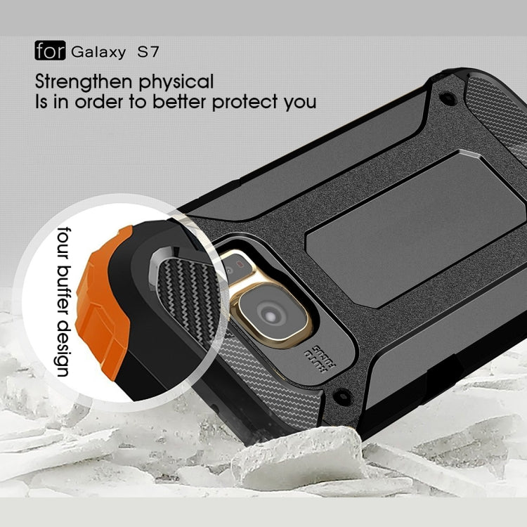 For Galaxy S7 / G930 Tough Armor TPU + PC Combination Case (Black) - Galaxy Phone Cases by PMC TechLife | Online Shopping South Africa | PMC TechLife
