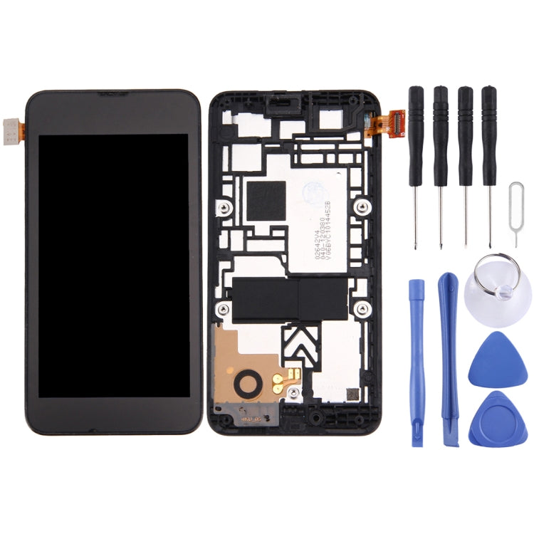 LCD Display + Touch Panel with Frame for Nokia Lumia 530 (Black) - free shipping - PMC TechLife - Order now!