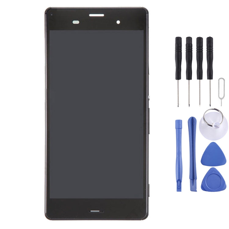 LCD Display + Touch Panel with Frame for Sony Xperia Z3 (Dual SIM Version) / D6633 / L55U(Black) - free shipping - PMC TechLife - Order now!