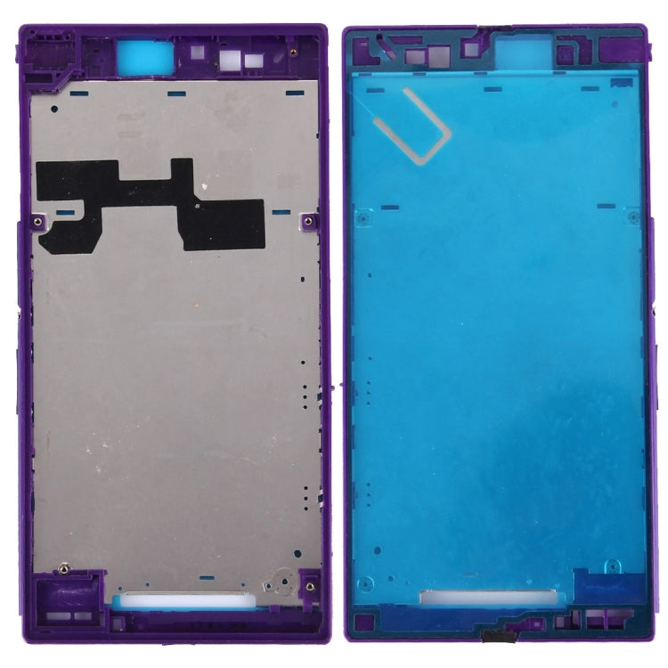Front Housing LCD Frame Bezel Plate for Sony Xperia Z Ultra / XL39h / C6802(Purple) - Frame Bezel Plate by PMC TechLife | Online Shopping South Africa | PMC TechLife