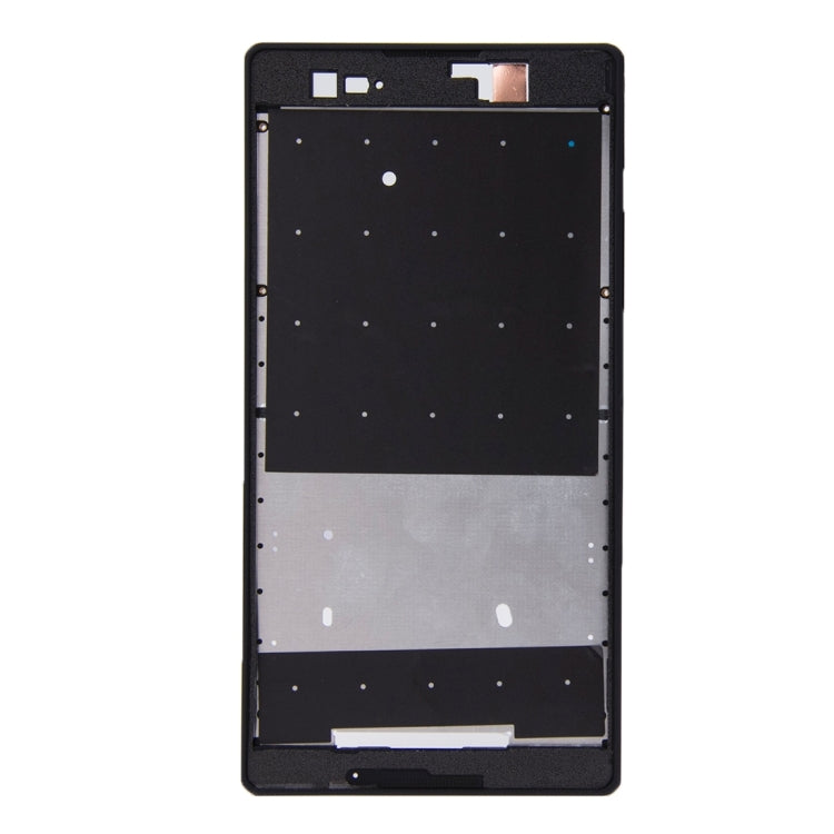 Front Housing  with Adhesive Sticker for Sony Xperia T2 Ultra(Black) - Frame Bezel Plate by PMC Jewellery | Online Shopping South Africa | PMC Jewellery