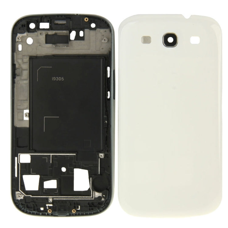 For Galaxy SIII LTE / i9305 Full Housing Faceplate Cover  (White) - Back Cover by PMC Jewellery | Online Shopping South Africa | PMC Jewellery