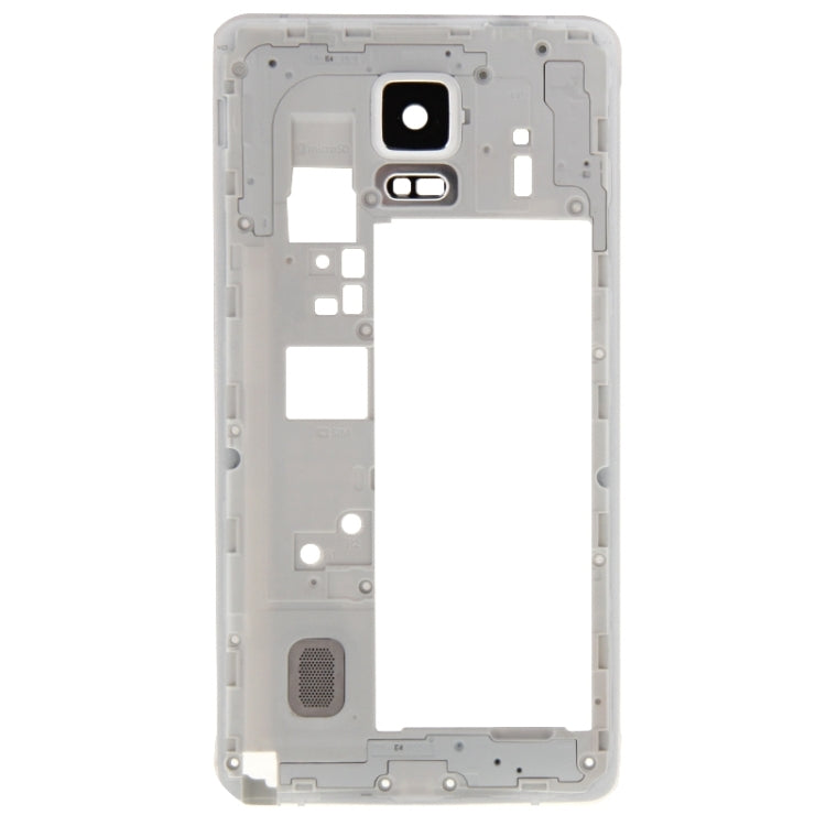 For Galaxy Note 4 / N910F Full Housing Cover (Front Housing LCD Frame Bezel Plate + Middle Frame Bezel Back Plate Housing Camera Lens Panel + Battery Back Cover ) (White) - Back Cover by PMC Jewellery | Online Shopping South Africa | PMC Jewellery