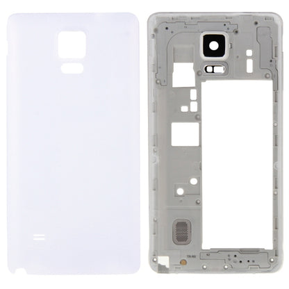 For Galaxy Note 4 / N910V Full Housing Cover (Middle Frame Bezel Back Plate Housing Camera Lens Panel + Battery Back Cover ) (White) - Back Cover by PMC Jewellery | Online Shopping South Africa | PMC Jewellery