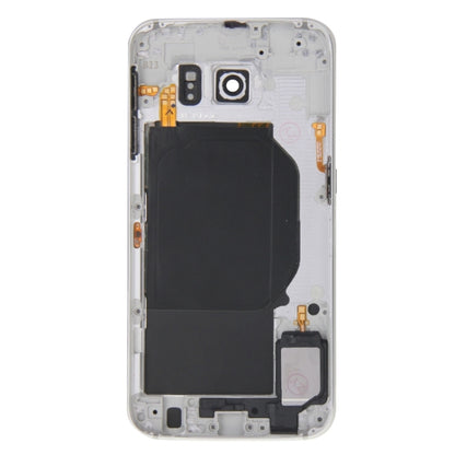 For Galaxy S6 / G920F Full Housing Cover (Back Plate Housing Camera Lens Panel + Battery Back Cover ) (White) - Back Cover by PMC Jewellery | Online Shopping South Africa | PMC Jewellery