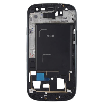 For Galaxy SIII / i9300 LCD Middle Board with Button Cable (Black) - Frame Bezel Plate by PMC Jewellery | Online Shopping South Africa | PMC Jewellery