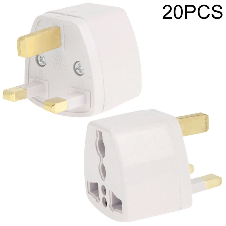 20 PCS Plug Adapter, Travel Power Adapter with UK Socket Plug - Plug Adaptor by PMC TechLife | Online Shopping South Africa | PMC TechLife