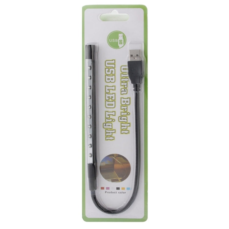 10-LED Portable Ultra Bright USB LED Light(Black) - USB Light by PMC TechLife | Online Shopping South Africa | PMC TechLife | Buy Now Pay Later Mobicred
