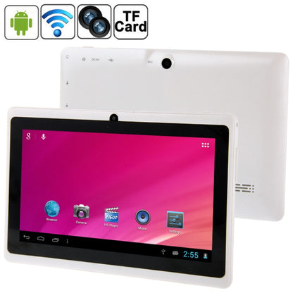 Q88 Tablet PC, 7.0 inch, 1GB+8GB, Android 4.0, 360 Degree Menu Rotate, Allwinner A33 Quad Core up to 1.5GHz, WiFi, Bluetooth(White) - 7.0-8.0 inch by PMC Jewellery | Online Shopping South Africa | PMC Jewellery
