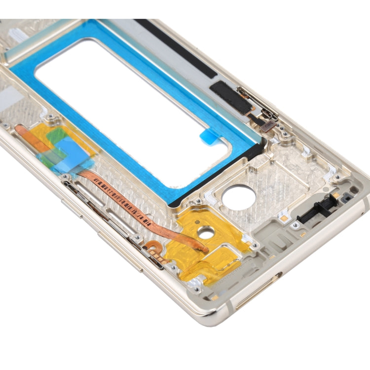 For Galaxy Note 8 / N950  Front Housing LCD Frame Bezel Plate(Gold) - Frame Bezel Plate by PMC Jewellery | Online Shopping South Africa | PMC Jewellery