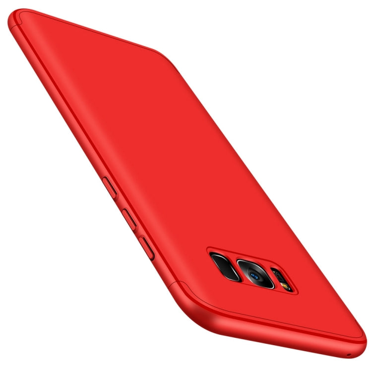 GKK for Galaxy S8 PC Three - paragraph Shield 360 Degrees Full Coverage Protective Case Back Cover(Red) - Galaxy Phone Cases by GKK | Online Shopping South Africa | PMC TechLife | Buy Now Pay Later Mobicred