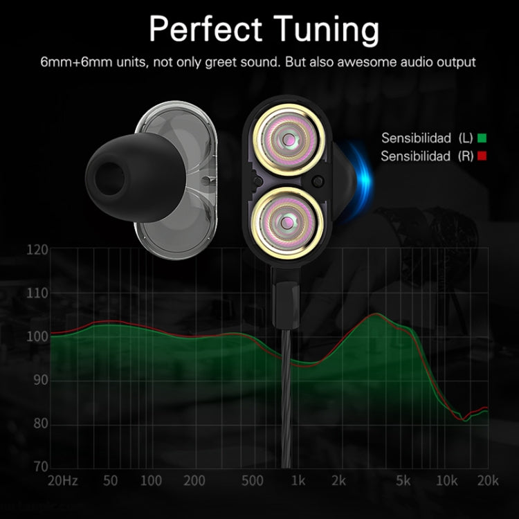 Langsdom Double Moving Coil with Wheat Headset(Black) - Bluetooth Earphone by Langsdom | Online Shopping South Africa | PMC Jewellery