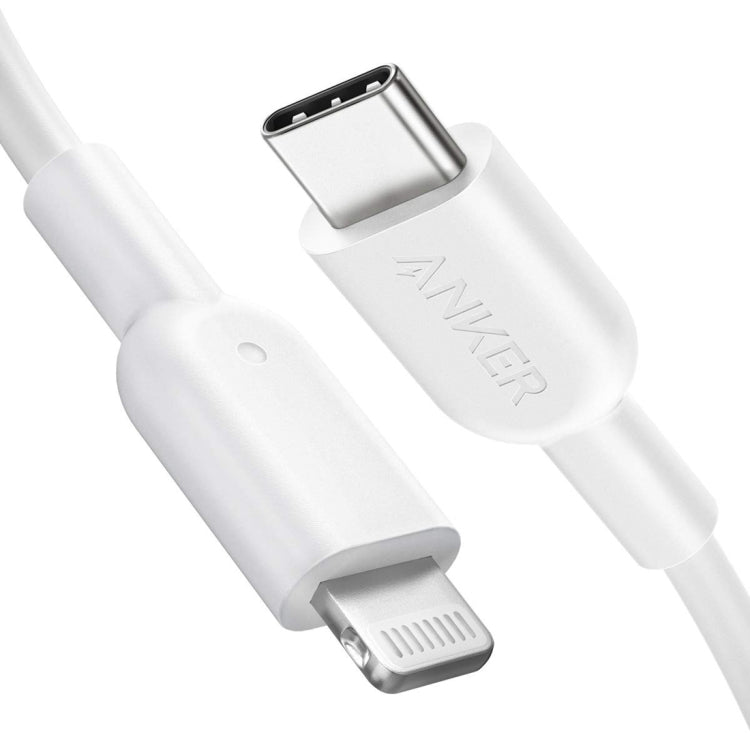 ANKER PowerLine II USB-C / Type-C to 8 Pin MFI Certificated Data Cable, Length: 0.9m(White) - MFI Cable by ANKER | Online Shopping South Africa | PMC Jewellery