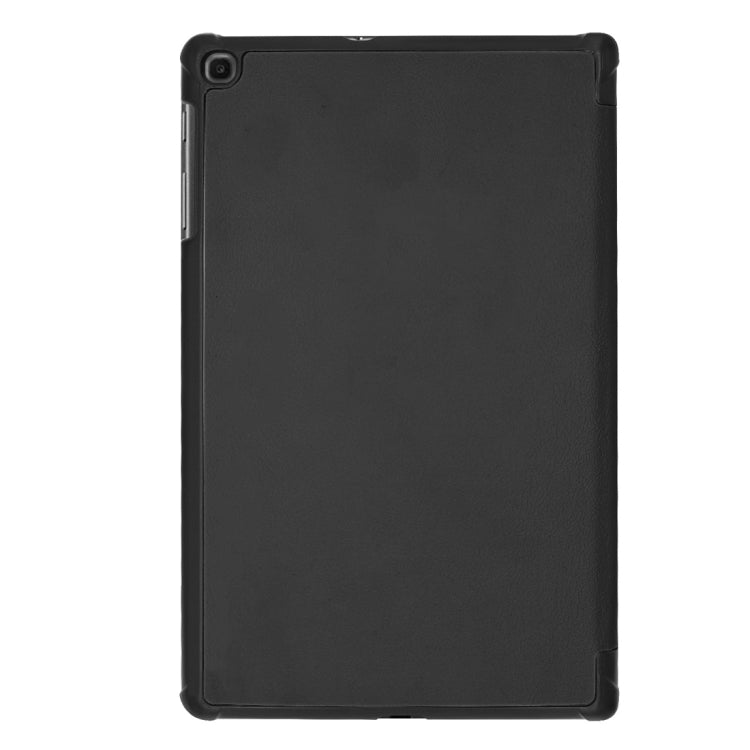 Custer Texture Horizontal Flip PU Leather Case for Galaxy Tab A 10.1 2019 (T515 / T510), with Three-folding Holder & Sleep / Wake-up Function (Black) - free shipping - PMC TechLife - Order now!
