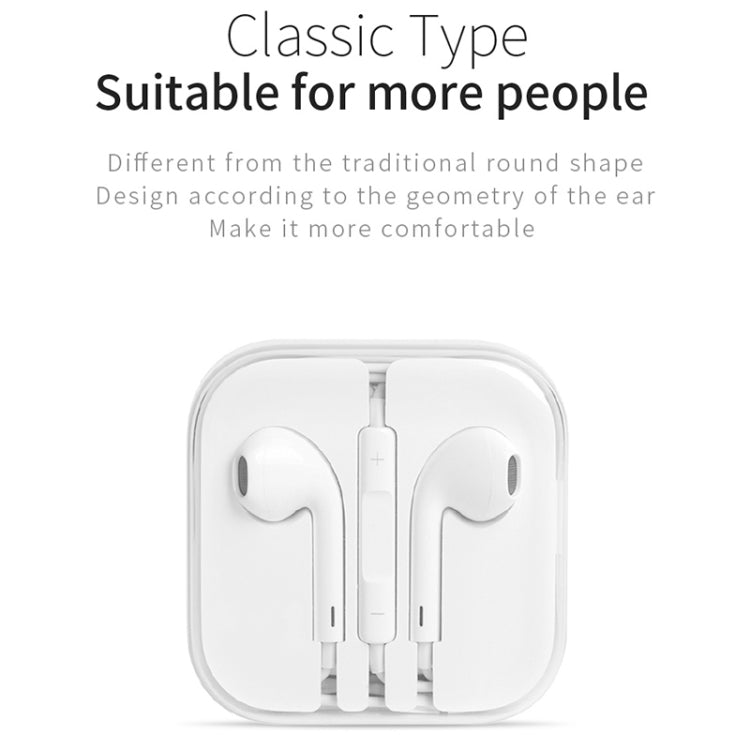 JOYROOM JR-EP1 1.2m 3.5mm Plug Wire Control In-Ear Earphone(White) - In Ear Wired Earphone by JOYROOM | Online Shopping South Africa | PMC TechLife | Buy Now Pay Later Mobicred