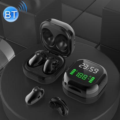 S6 Plus Bluetooth 5.0 TWS Touch Digital Display Mini Clock True Wireless Bluetooth Earphone with Charging Box(Black) - TWS Earphone by PMC Jewellery | Online Shopping South Africa | PMC Jewellery