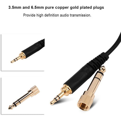 ZS0095 For Sennheiser HD25 / HD560 / HD540 / HD430 / HD250 Earphone Spring Cable, Cable Length: 1.5m-5m - Headset Accessories by PMC Jewellery | Online Shopping South Africa | PMC Jewellery