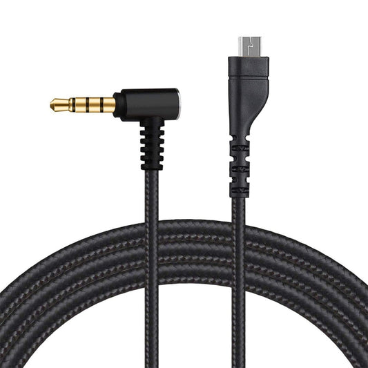 ZS0135 For SteelSeries Arctis 3 / 5 / 7 Earphone Audio Cable, Cable Length: 2m(Black) - Headset Accessories by PMC Jewellery | Online Shopping South Africa | PMC Jewellery