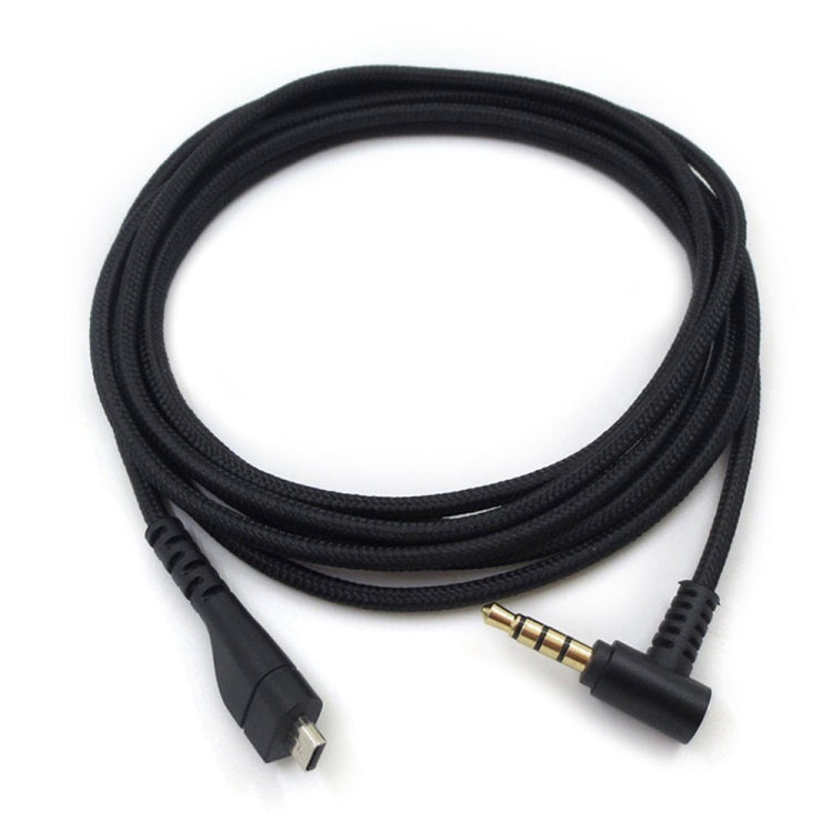 ZS0135 For SteelSeries Arctis 3 / 5 / 7 Earphone Audio Cable, Cable Length: 2m(Black) - Headset Accessories by PMC Jewellery | Online Shopping South Africa | PMC Jewellery