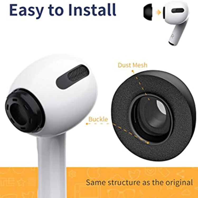ZS0164 Slow Rebound Foam Earmuffs for AirPods Pro, Size: S (Grey) - Anti-dust & Ear Caps by PMC TechLife | Online Shopping South Africa | PMC TechLife