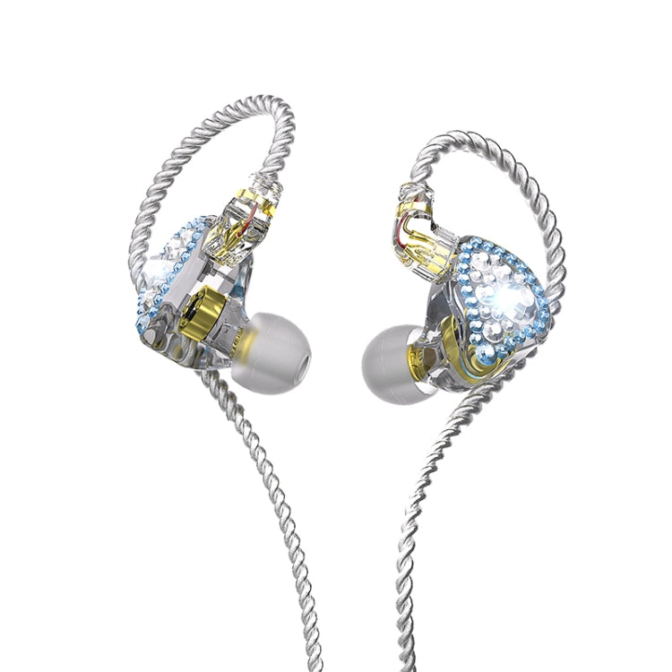 CVJ Liuli 3.5mm In-ear Wired Headset with Microphone, Length 1.25m (Blue) - free shipping - PMC TechLife - Order now!