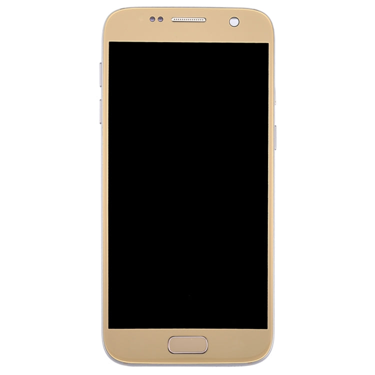 OLED LCD Screen for Galaxy S7 / G930V Digitizer Full Assembly with Frame (Gold) - free shipping - PMC TechLife - Order now!