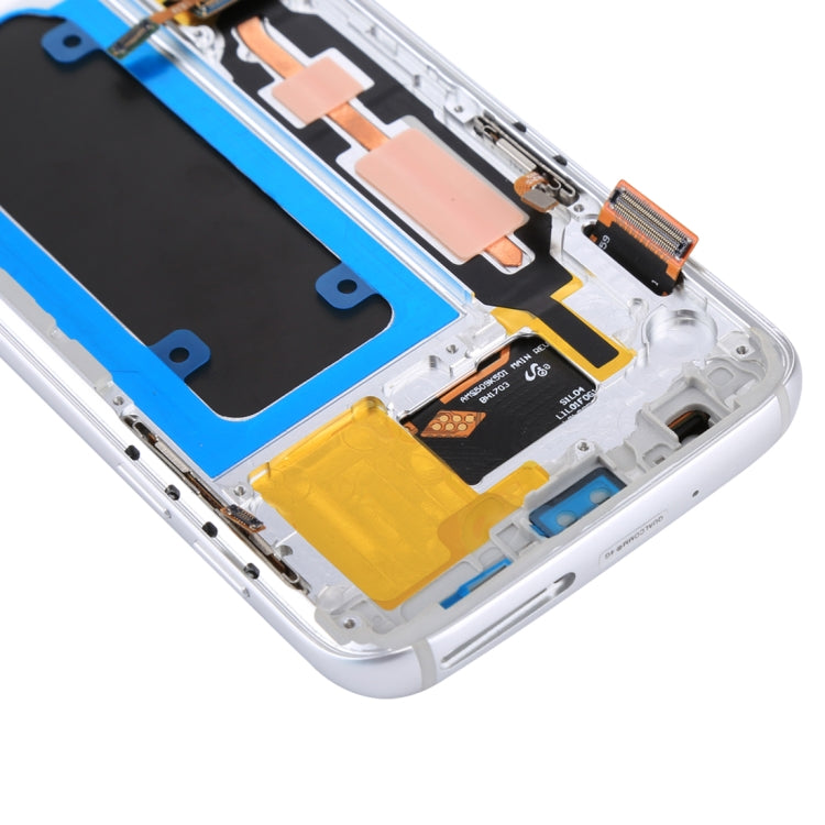 OLED LCD Screen for Galaxy S7 / G930V Digitizer Full Assembly with Frame (White) - free shipping - PMC TechLife - Order now!