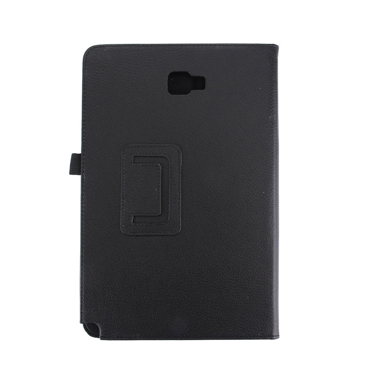 For Galaxy Tab A 10.1 (2016) / P585 Litchi Texture Horizontal Flip Leather Case with Holder(Black) - Tab A 10.1 by PMC Jewellery | Online Shopping South Africa | PMC Jewellery | Buy Now Pay Later Mobicred