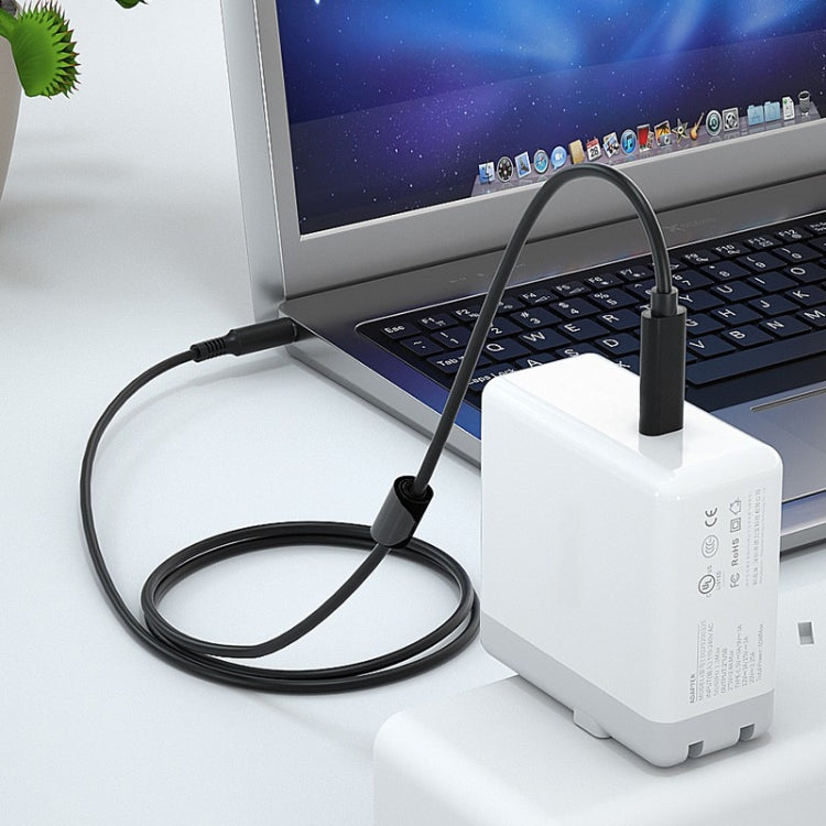 USB-C / Type-C to 7.4 x 0.6mm Laptop Power Charging Cable, Cable Length: about 1.5m(Black) - For HP by PMC TechLife | Online Shopping South Africa | PMC TechLife