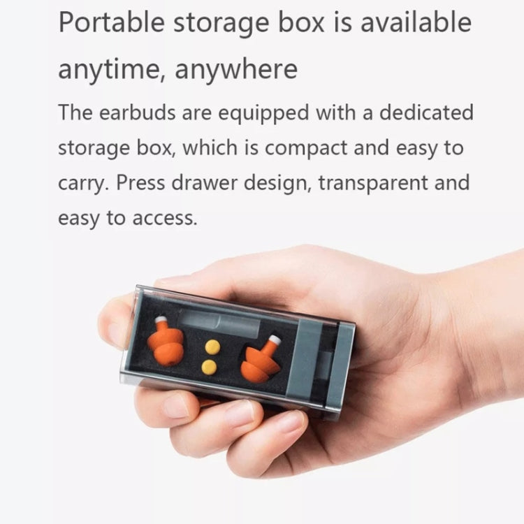 Original Xiaomi Youpin jordan &judy Portable Soundproof Noise Reduction Earplugs(Orange) - Ear Care Tools by Xiaomi | Online Shopping South Africa | PMC Jewellery