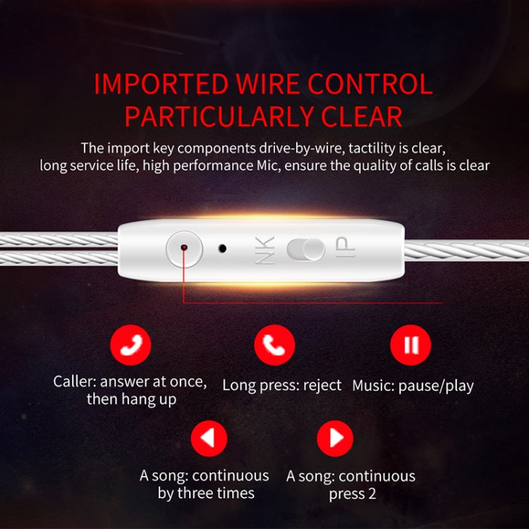 QKZ CK5 HIFI In-ear Star with The Same Music Headphones (Red) - Sport Earphone by QKZ | Online Shopping South Africa | PMC TechLife