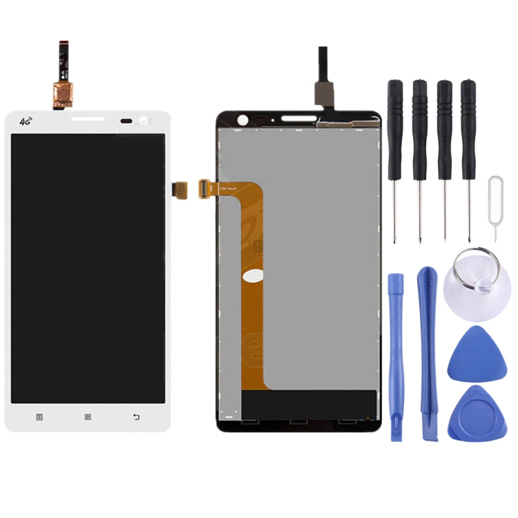 OEM LCD Screen for Lenovo S856 with Digitizer Full Assembly (White) - free shipping - PMC TechLife - Order now!