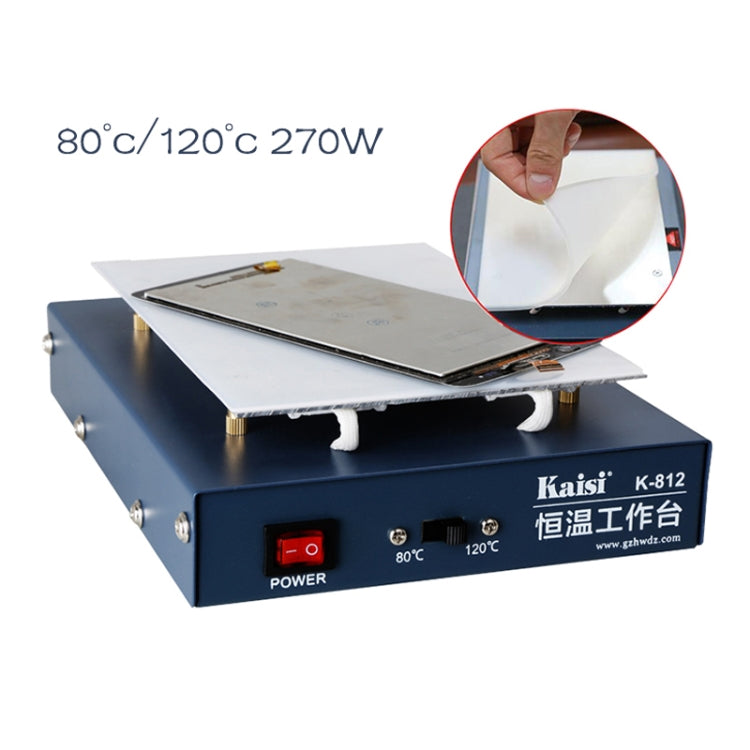 Kaisi K-812 Constant Temperature Heating Plate LCD Screen Open Separator Desoldering Station, US Plug - free shipping - PMC TechLife - Order now!